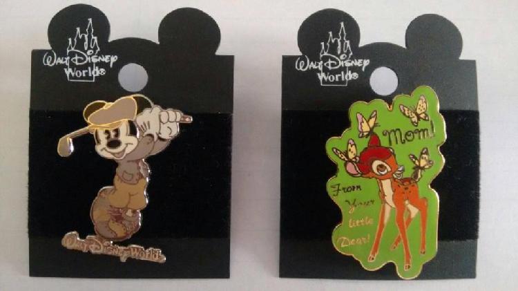 Prendedor Disney Trading Pin de Mickey Mouse y Bambie