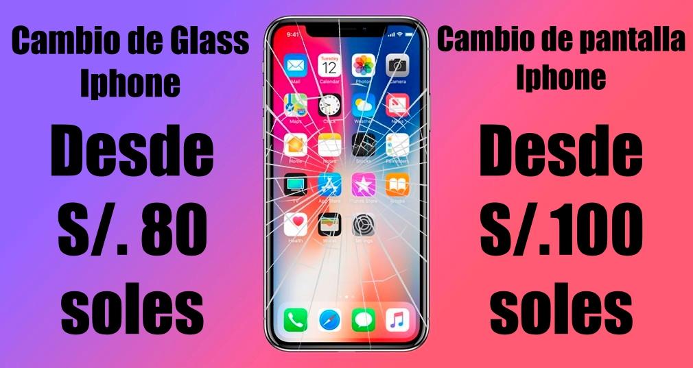 Cambio de Glass y pantallas para iphone
