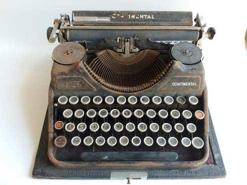 Antigua Máquina De Escribir Continental Para Decoracion