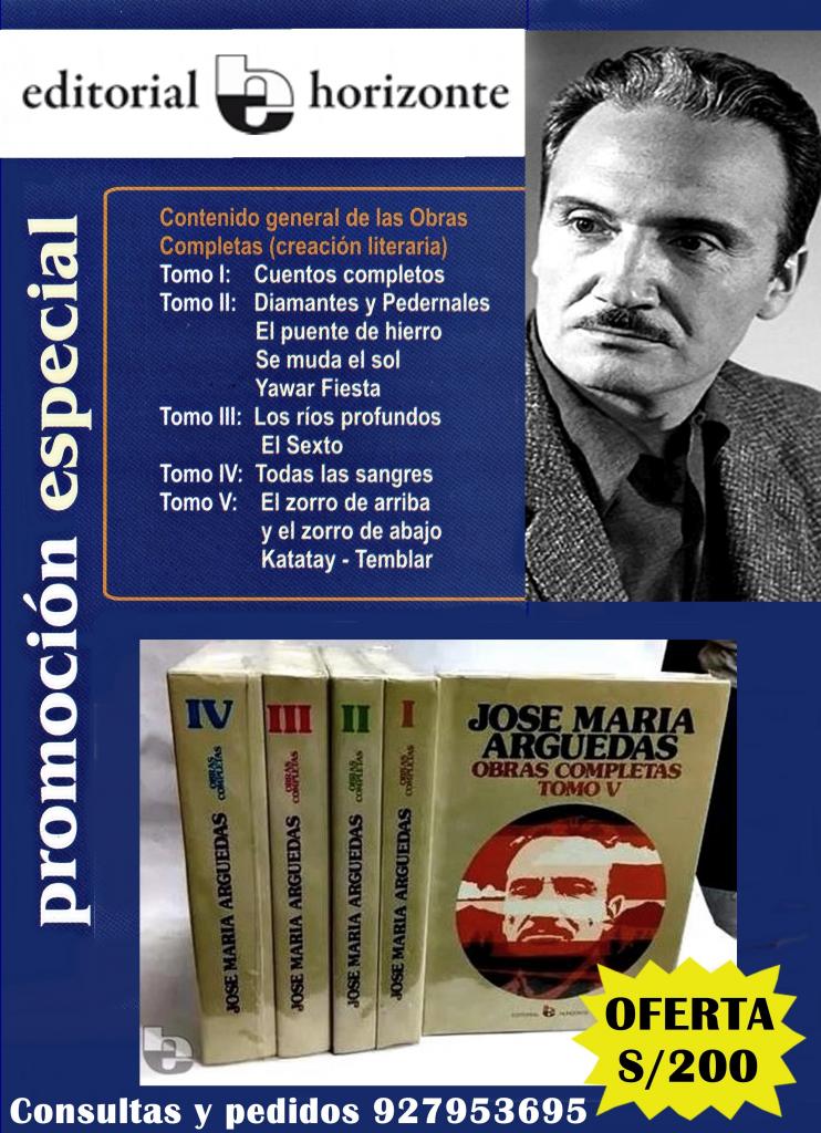 OBRA LITERARIA COMPLETA DE JOSÉ MARÍA ARGUEDAS
