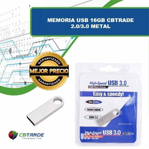 Memoria Usb 16gb Cbtrade  Metal (precio Mayor)