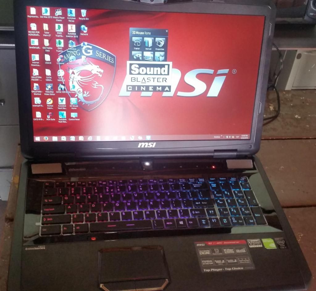 VENDO LAPTOP MSI CORE I7. IDEAL PARA JUEGOS DE ULTIMA