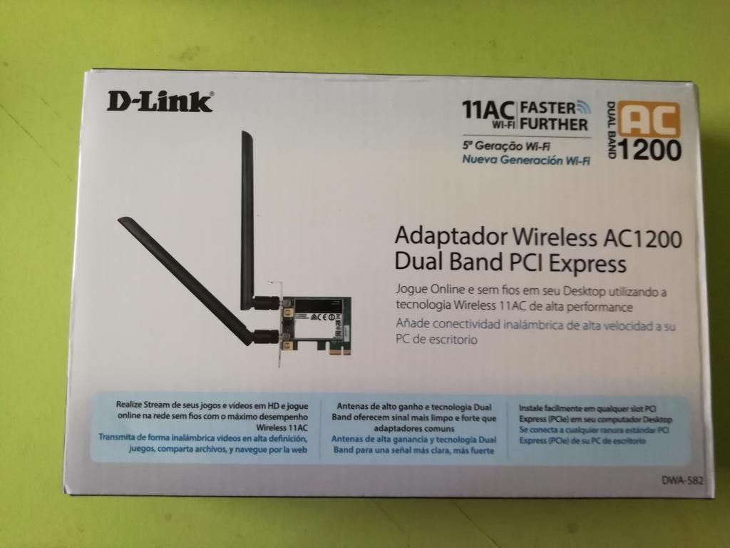 Vendo Adaptador DLINK Wireless AC Dual Band PCI Express