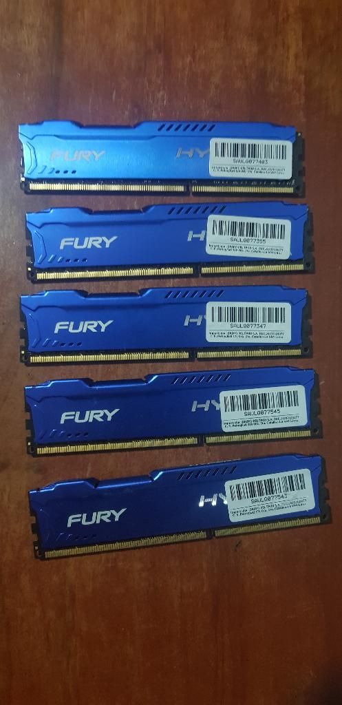 Vendo Memoria Ram Hyper Fury 8gb X5