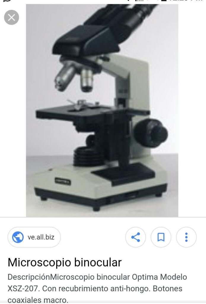 Vendo Microscopio Binocular Optima