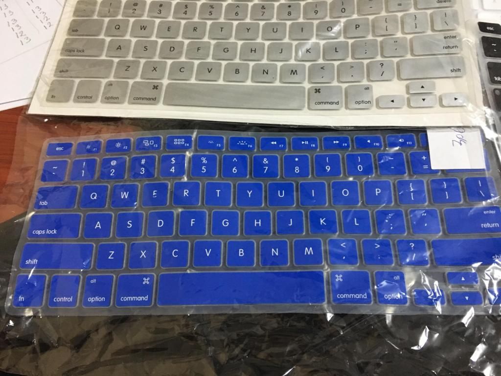 protector de teclado macbook 3 colores, versión de teclados