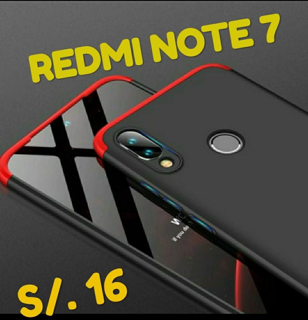Case Redmi Note 7, Color Negro