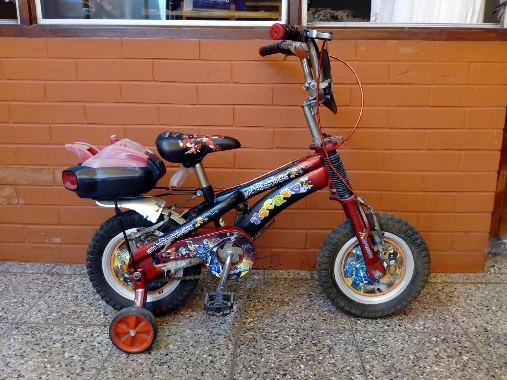 Bicicleta Transformers para niños con rueditas
