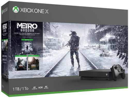 Consola Microsoft Xbox One X 1tb Metro Saga Bundle A Pedido