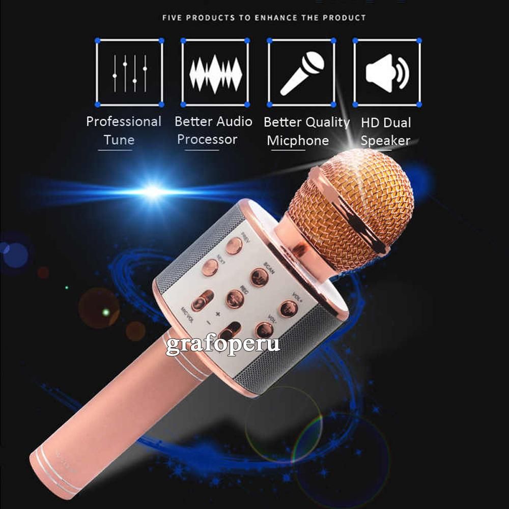 Microfono Inalambrico Bluetooth Karaoke Nuevo Modelo 