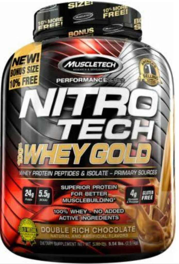 Nitrotech Whey Gold 5.5 Libras 250 Soles