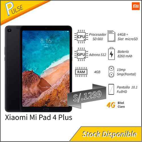 Xiaomi Mi Pad 4 Plus 64gb Usado