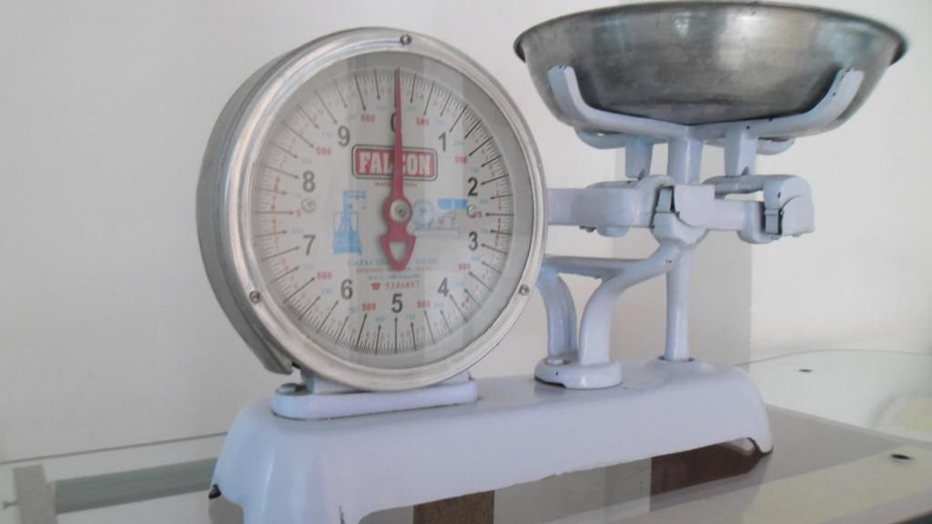 Balanza Mecanica 10 kilos Falcon Doble Reloj Seminueva