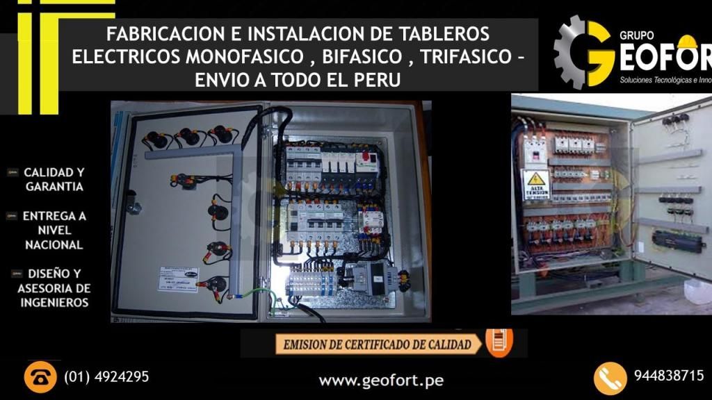FABRICACION DE TABLEROS ELECTRICOS, CEL: 