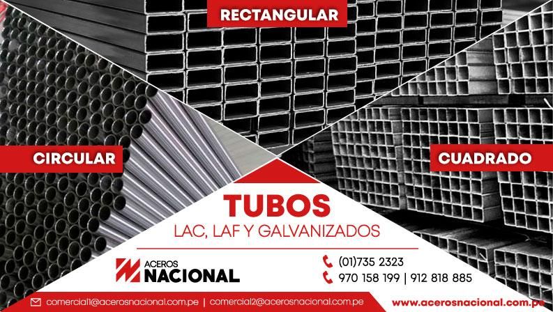 Tubos Lac, Laf Y Galvanizados / Redondo, Cuadrado,