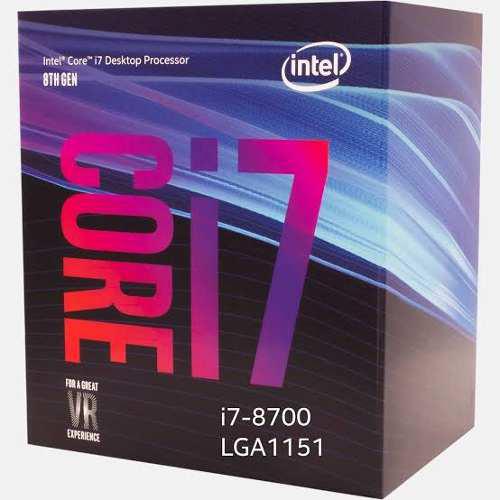 Procesador Intel Core I7 8700 1151 3.2 Ghz
