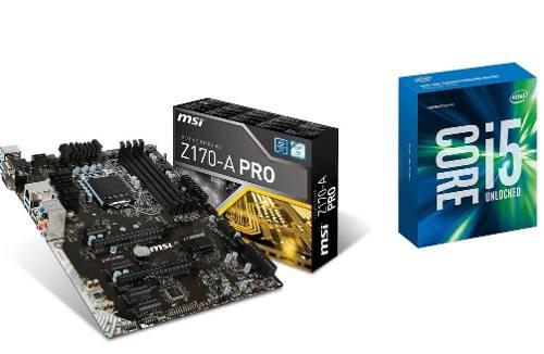 Procesador Intel I5 6600k + Placa Madre Z170a Pro Combo