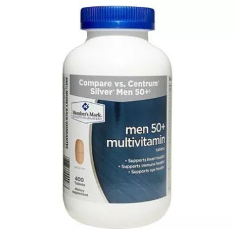 Multivitaminas men 50 Member's Mark 400 tabletas