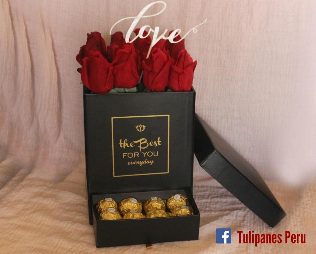 Caja de Flores Box de Rosas Flores Artificiales Envios a