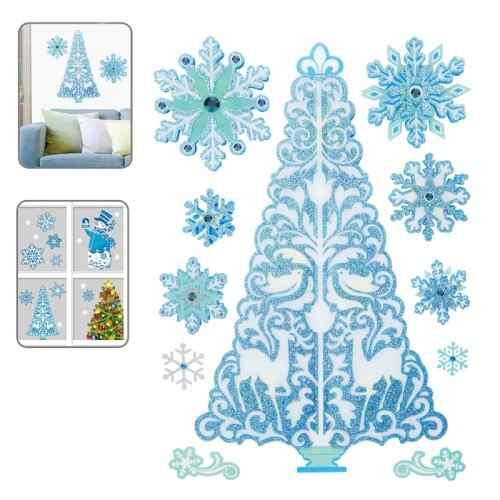 Para Hogar Navidad Wall Sticker Christma Serie Snow Dbuk