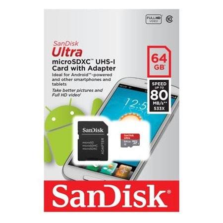 Sandisk Ultra Tarjeta De Memoria Flash 64 Gb