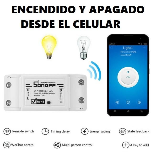 Sonoff interruptor wifi, control electrico desde celular