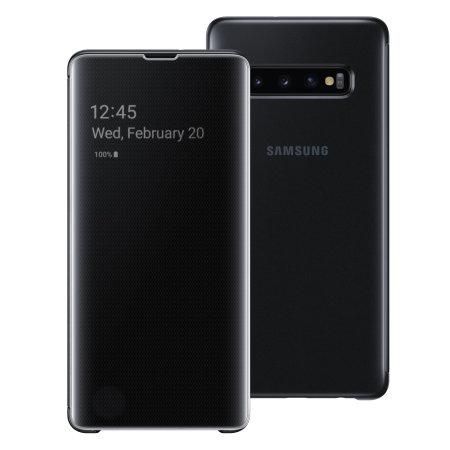 Estuche Samsung S10 / S10 Clear View Cover Black