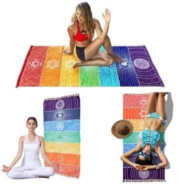 Mandala toalla playa yoga rectangular