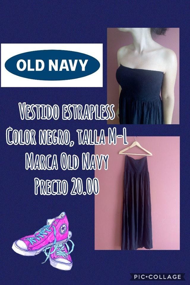 Old Navy Vestido Color Negro