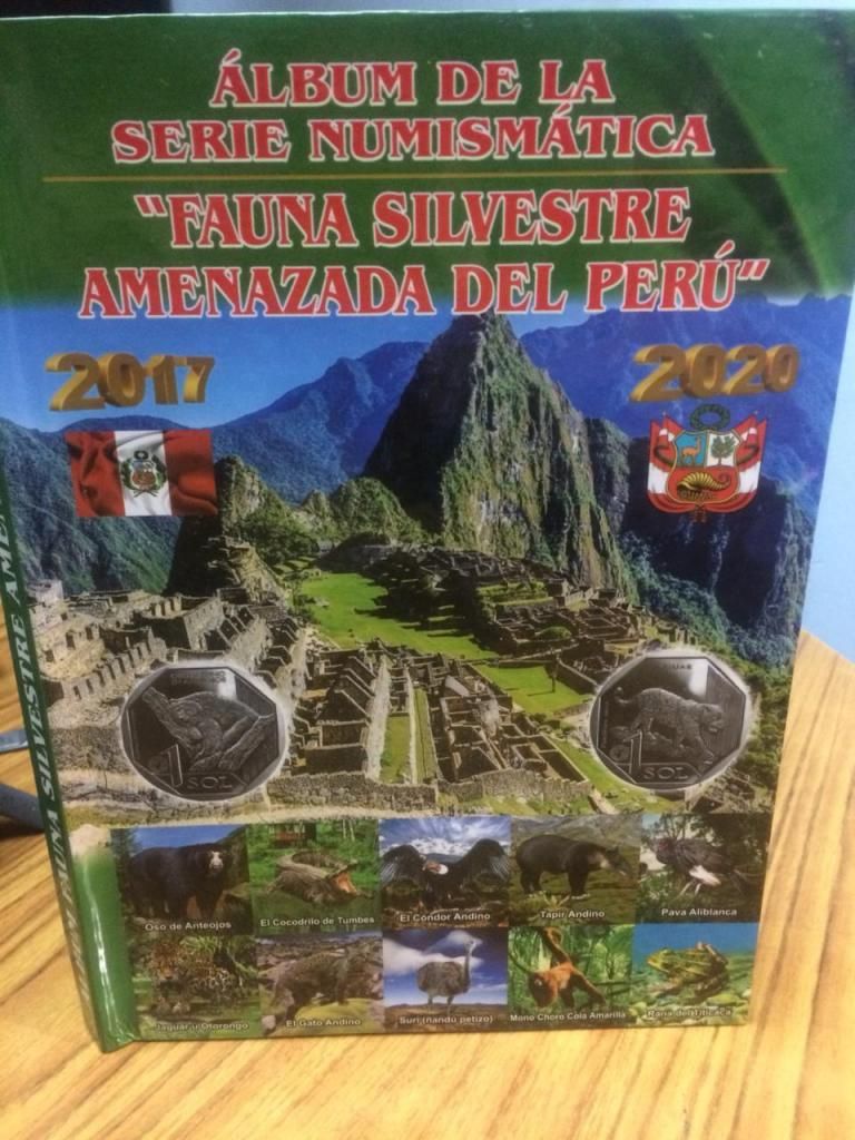 Album Libro Colección Monedas Fauna Del Perú