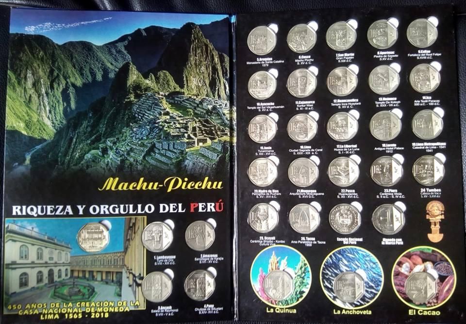 Album Numismatico riqueza y orgullo del Perú