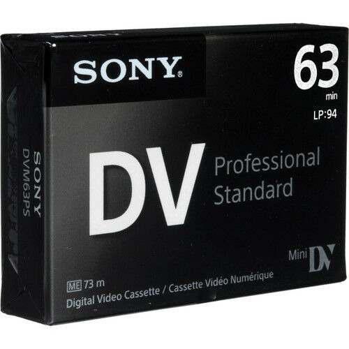 Cassette Mini Dv Sony 63 Min Profesional Standard