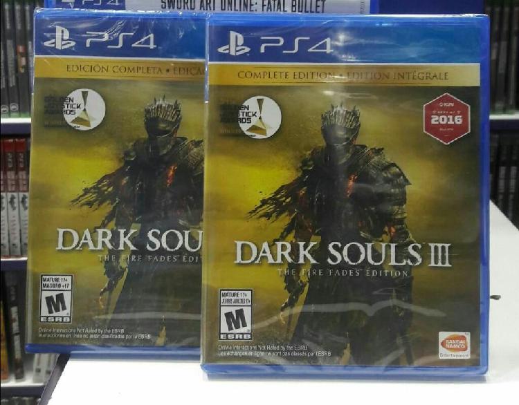 Dark Souls 3 Edicion Completa Ps4 Nuevo Sellado Stock