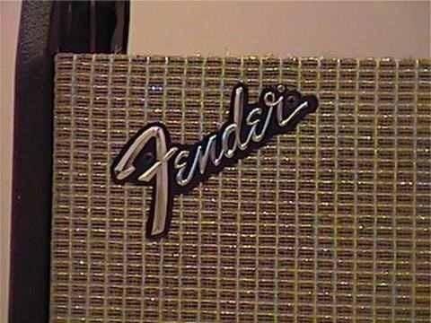  Fender Metal Logo Silverface Amp Vintage Original