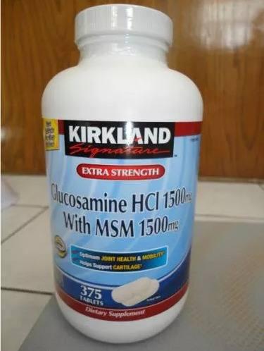 Glucosamina Hci 1500 Mg Msmmarca Kirkland Importado De Usa