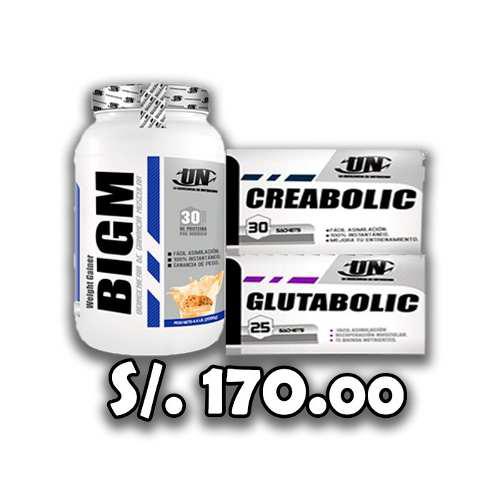 Oferta Pack Bigm 2 Kg + Crebolic + Glutabolic + Regalo