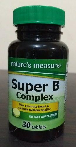 Super B- Complex,30 Tabletas,nature'measure