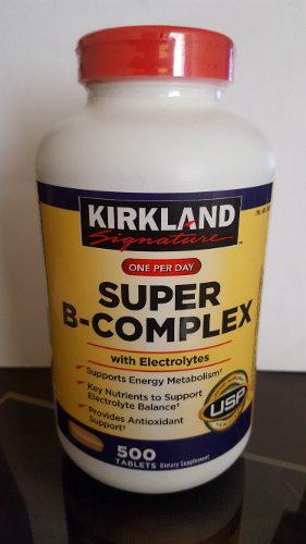 Super B Complex. Kirkland. 500 Tabletas Vencimiento 2021