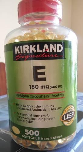Vitamina E (400iu) Kirkland 500 Capsulas Blandas De Gel