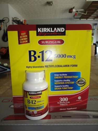 Vitamina Sublingual B12 De 5000 Mcg Marca Kirkland Import