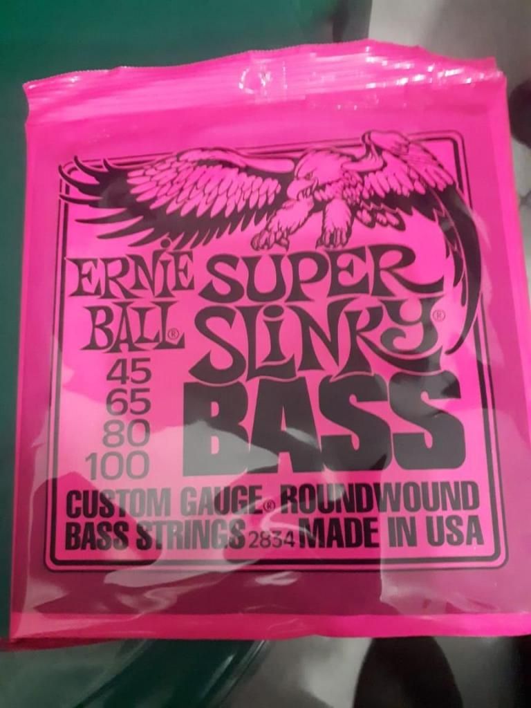 cuerdas para bajo Ernie ball Super Slinky