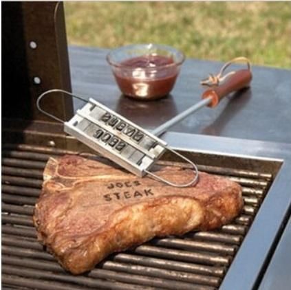 Sellador de hierro para carne BBQ parrilla