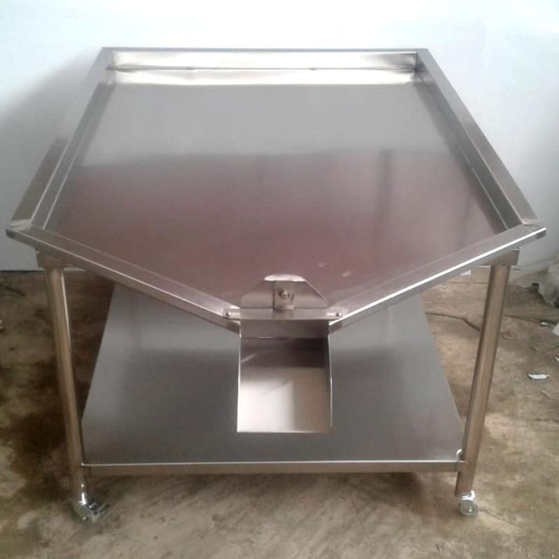 fabricación de mesas en acero inoxidable