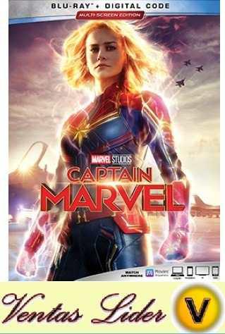 Blu-ray 2d + Digital Copy / Captain Marvel. De Ventaslider