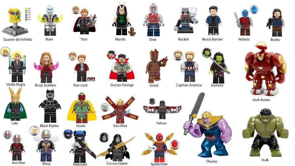 Infinity Wars Lego Colección Completa 29