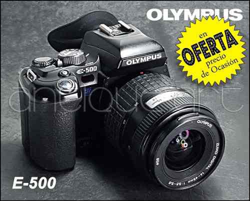 A64 Camara Olympus E500 Lens 14-45mm Battery Charger Correa