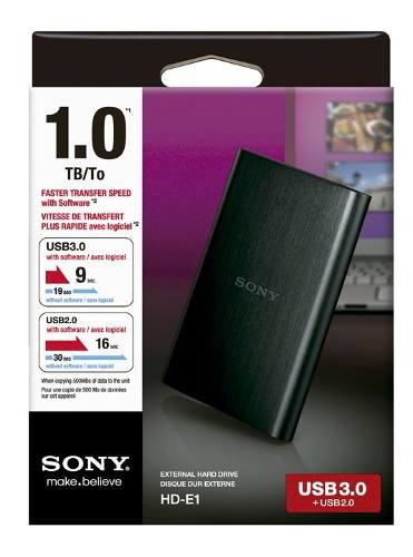 Disco Externo Sony 3.0 1tb Negro Caja Sell Original Mirafls.