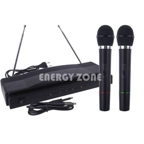 Karaoke Microfonos Inalambricos Duo 2 En 1 - Alto Rango Inal
