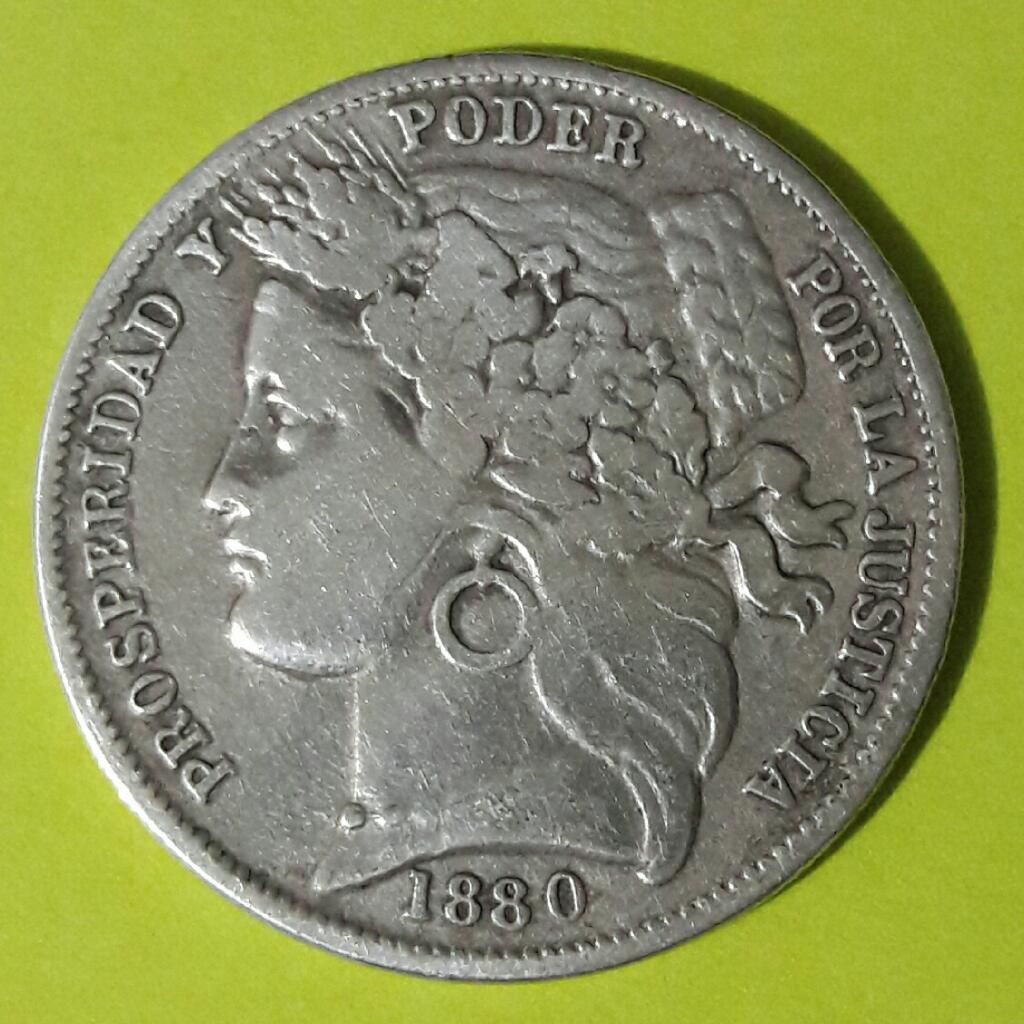 Moneda de Plata Una Peseta
