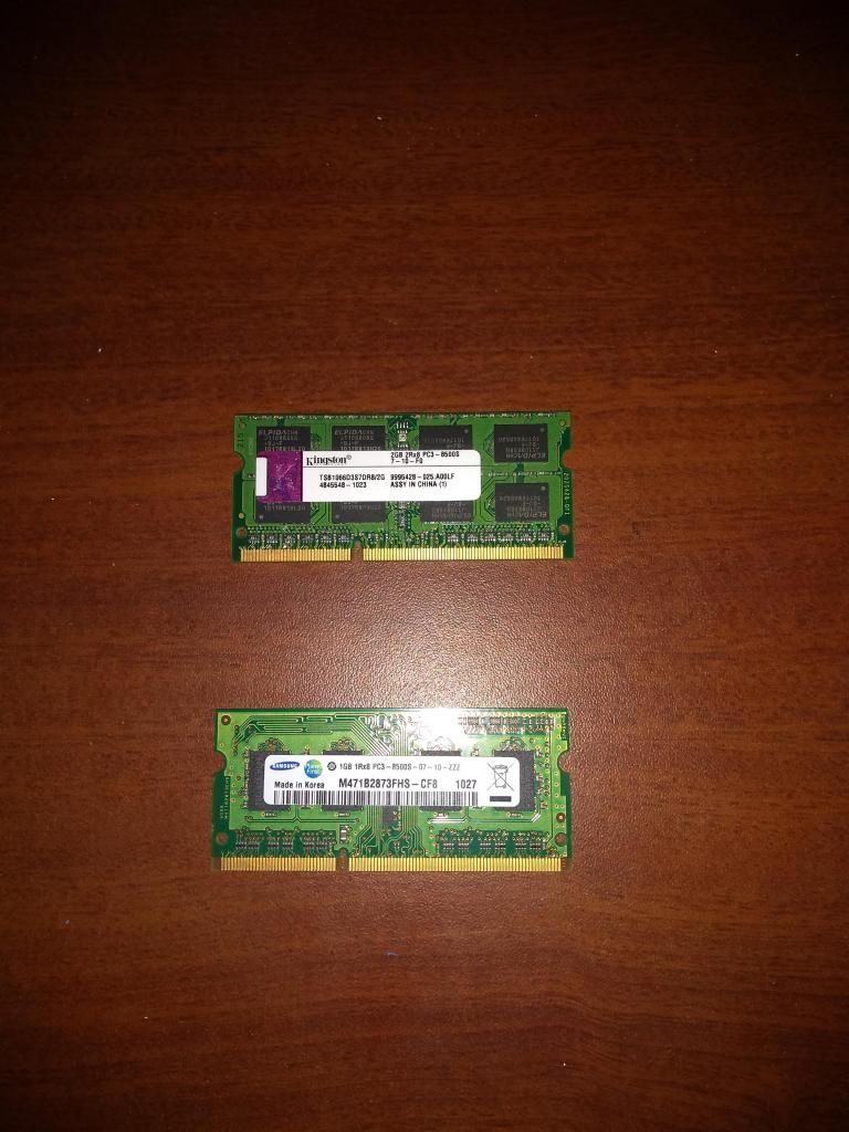 Memoria Ram para Laptopde 2gb Y 1gb